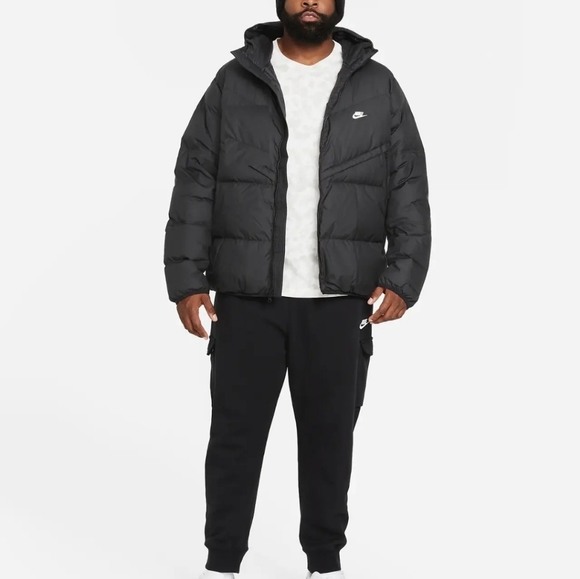 Nike Sportswear Storm-Fit Down Puffer Hooded Jacket Black DD6795-010 - Picture 8 of 9